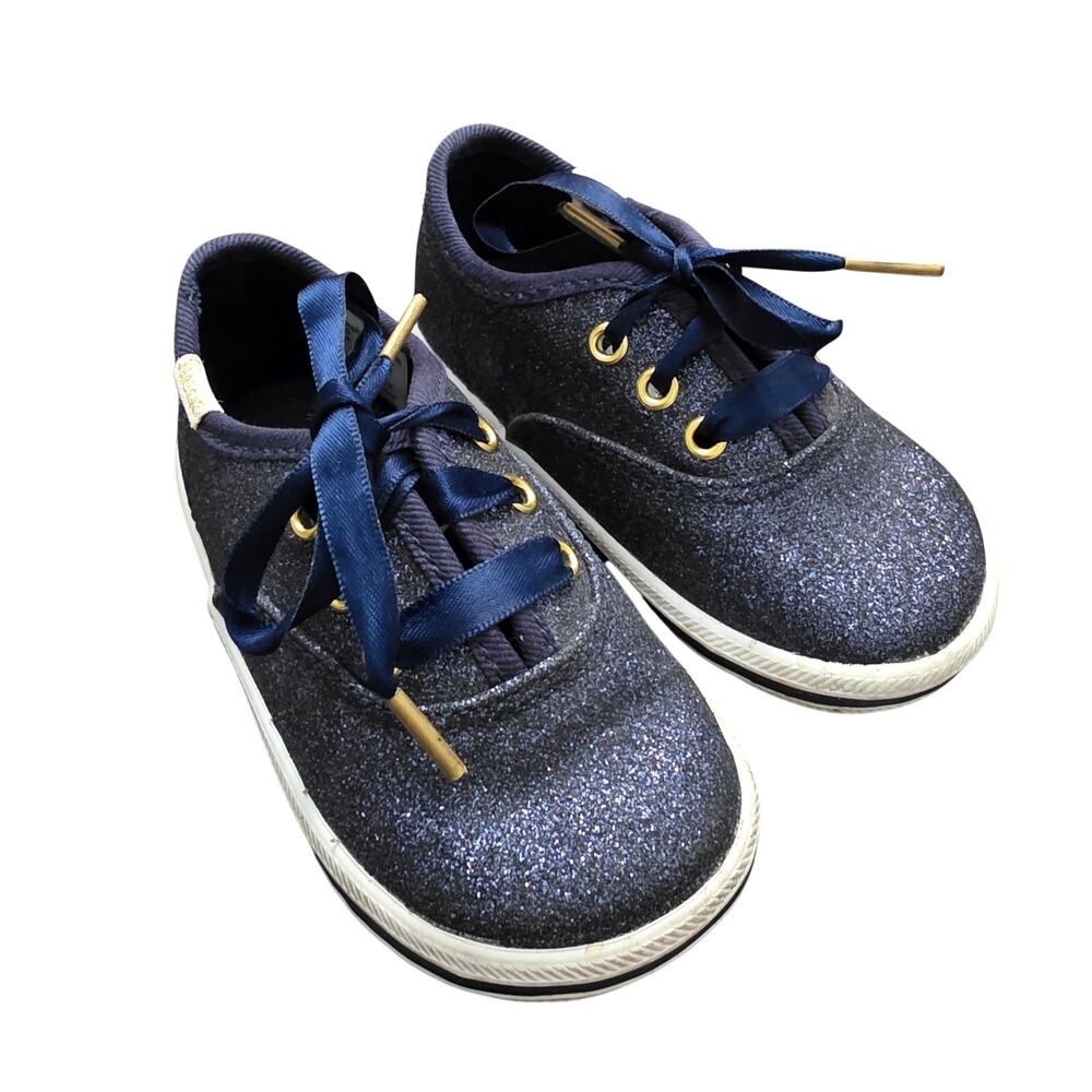 Keds x Kate Spade Champion Glitter Sneaker Navy Size 4